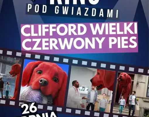 Plenerowe kino w Resku: „Clifford. Wielki czerwony pies” już w środę