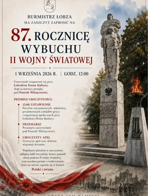 87. rocznica wybuchu II wojny światowej – uroczystości w Łobzie