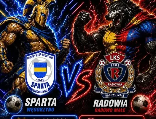 Derby w Węgorzynie: Radowia Radowo Małe zmierzy się ze Spartą