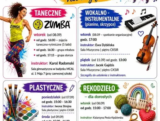 CKSiR w Resku wznawia zajęcia – zapisy od 7 września