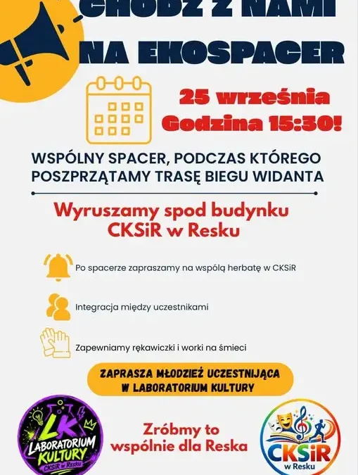 Bieg Widanta w Resku: 25 września spacer zamiast rywalizacji i wspólne sprzątanie trasy