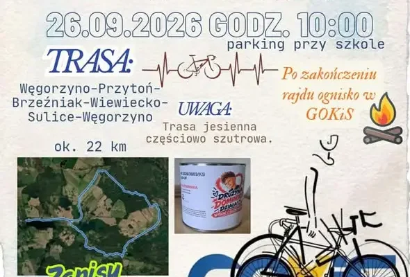 IV Rajd Rowerowy w Węgorzynie – jedźmy razem dla Dominika!