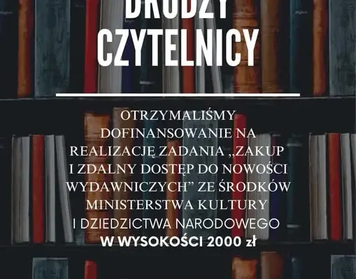 Biblioteka w Węgorzynie z dofinansowaniem na nowe książki