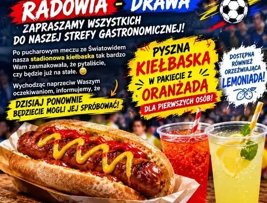 Gięta stadionowa wraca na mecz Radowia – Drawa