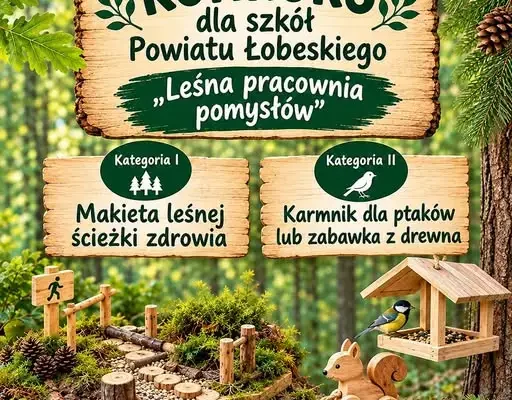 Konkurs „Leśna pracownia pomysłów” dla uczniów z powiatu łobeskiego