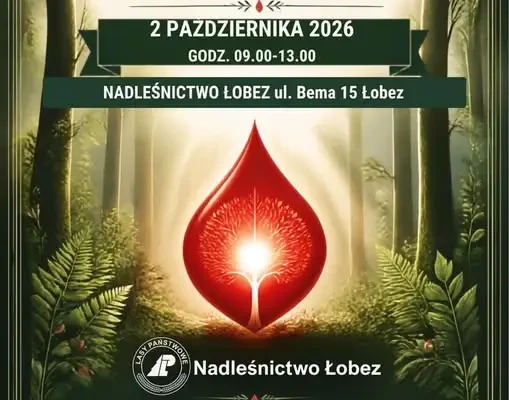 Nadleśnictwo Łobez organizuje akcję krwiodawstwa – 2 października