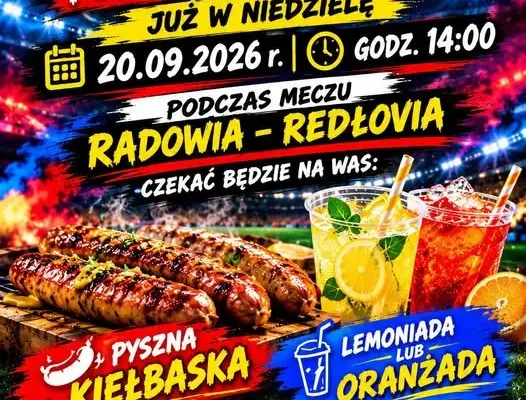 Radowia Radowo Małe zaprasza na niedzielny mecz z Redłovią i strefą gastronomiczną