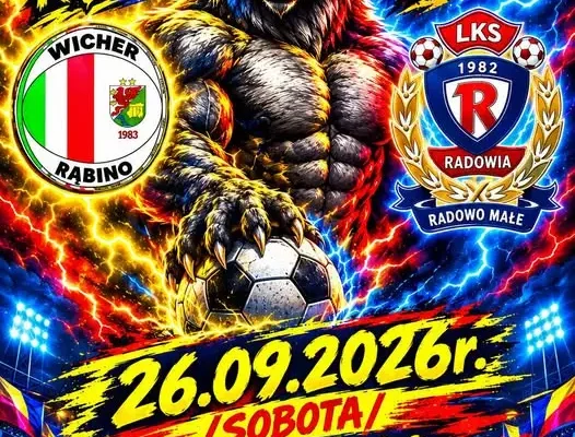 Wicher Rąbino – Radowia Radowo Małe. Lider klasy A zagra na wyjeździe