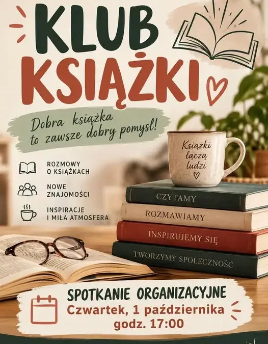 Klub Książki w Resku – pierwsze spotkanie organizacyjne już 1 października