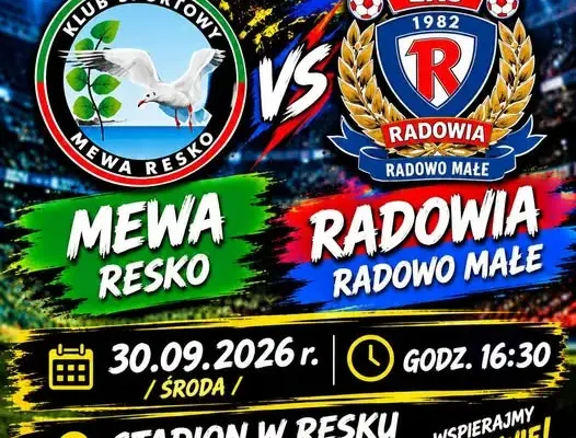 Mewa Resko kontra Radowia Radowo Małe – młodzicy młodsi zagrają w środę
