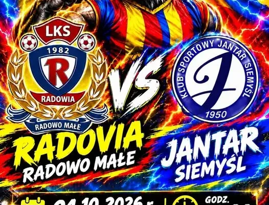 Radowia Radowo Małe kontra Jantar Siemyśl – hit 8. kolejki na stadionie im. Henryka Kulika