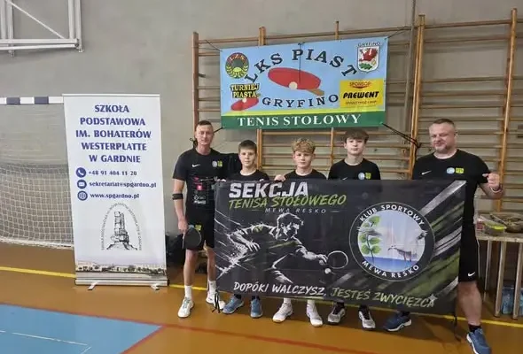Tenis stołowy: Mewa Resko zainaugurowała sezon ligowy trzema zespołami
