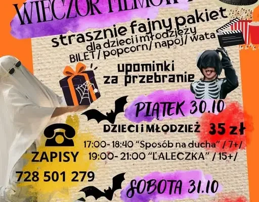 Halloween w Kinie za Rogiem – straszny wieczór dla dzieci i dorosłych