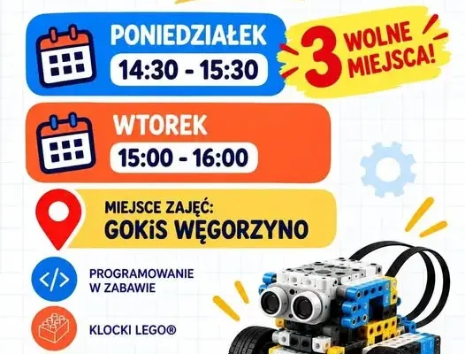 Szkoła Robotów w Węgorzynie na stałe – trzeci nabór na zajęcia z robotyki i LEGO